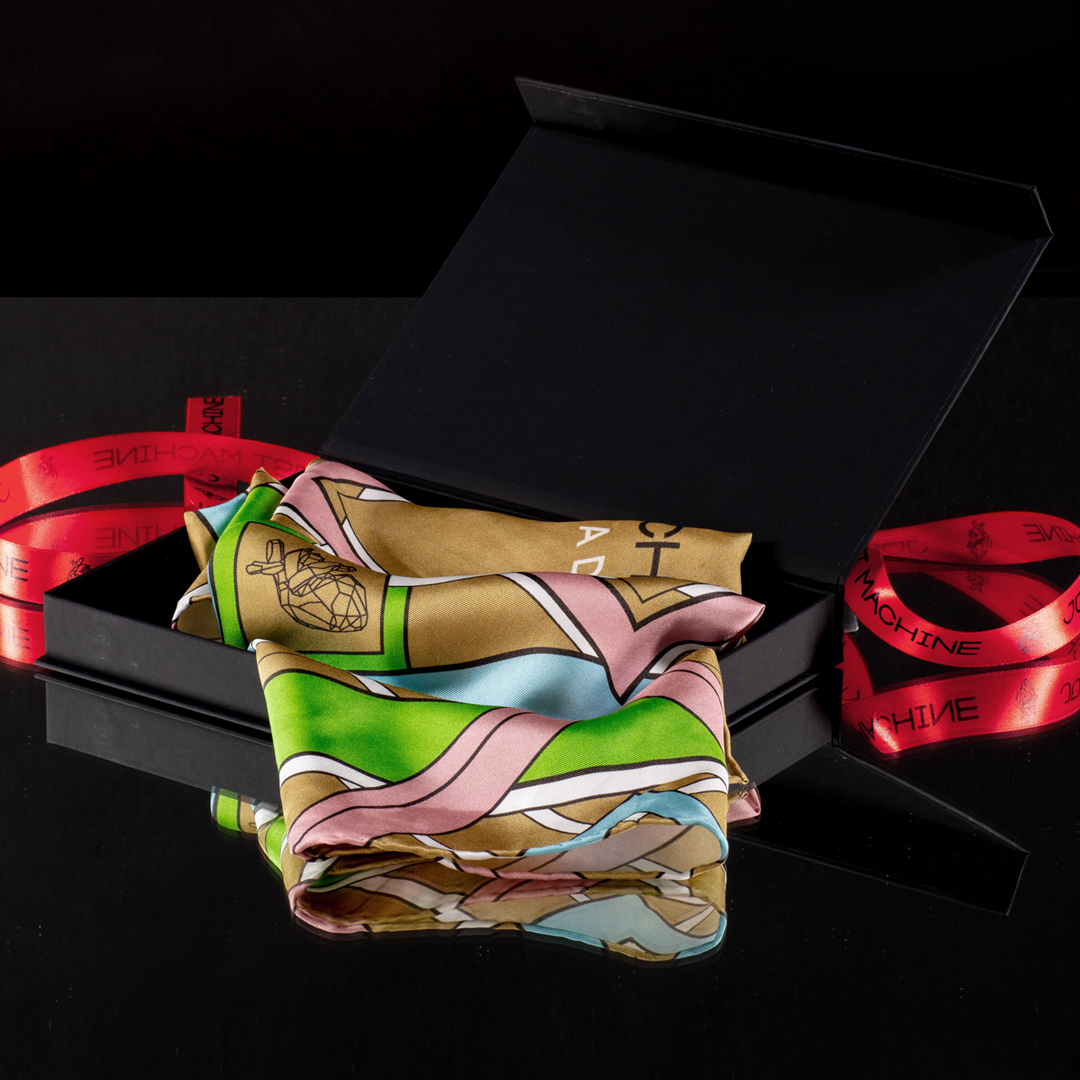JM printed silk scarf - Слика 2