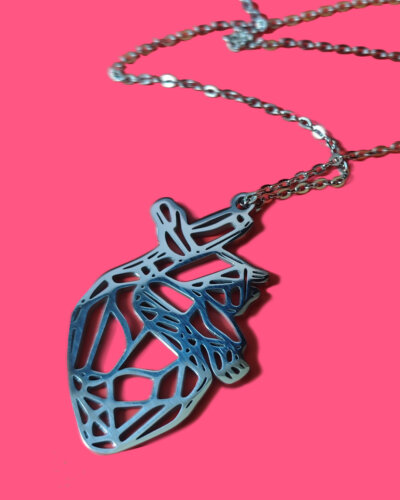 Logo-charm necklace