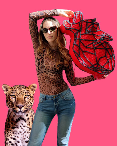 Mesh Shirt // LEOPARD