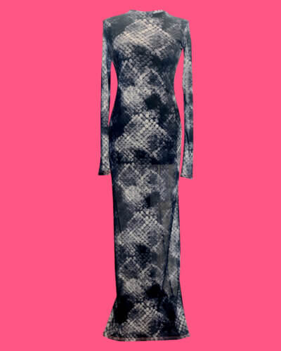 Maxi Mesh Dress // Snake 🐍