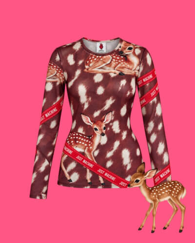 Mesh Shirt // Autumn Deer Mesh Top