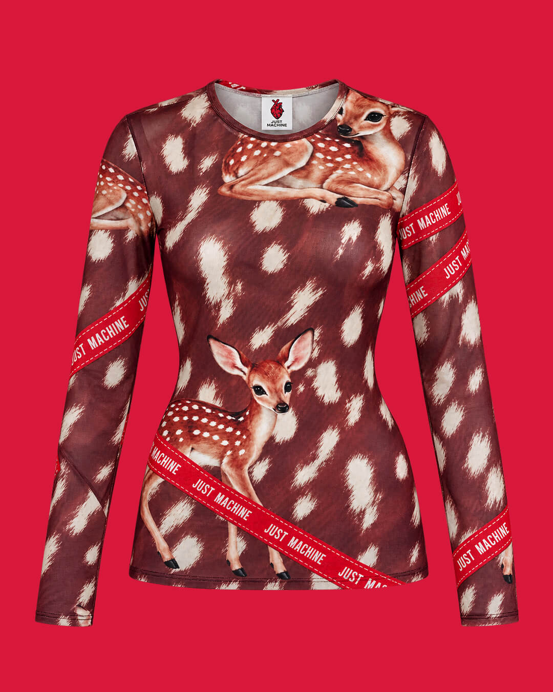 Mesh Shirt // Autumn Deer Mesh Top - Image 4