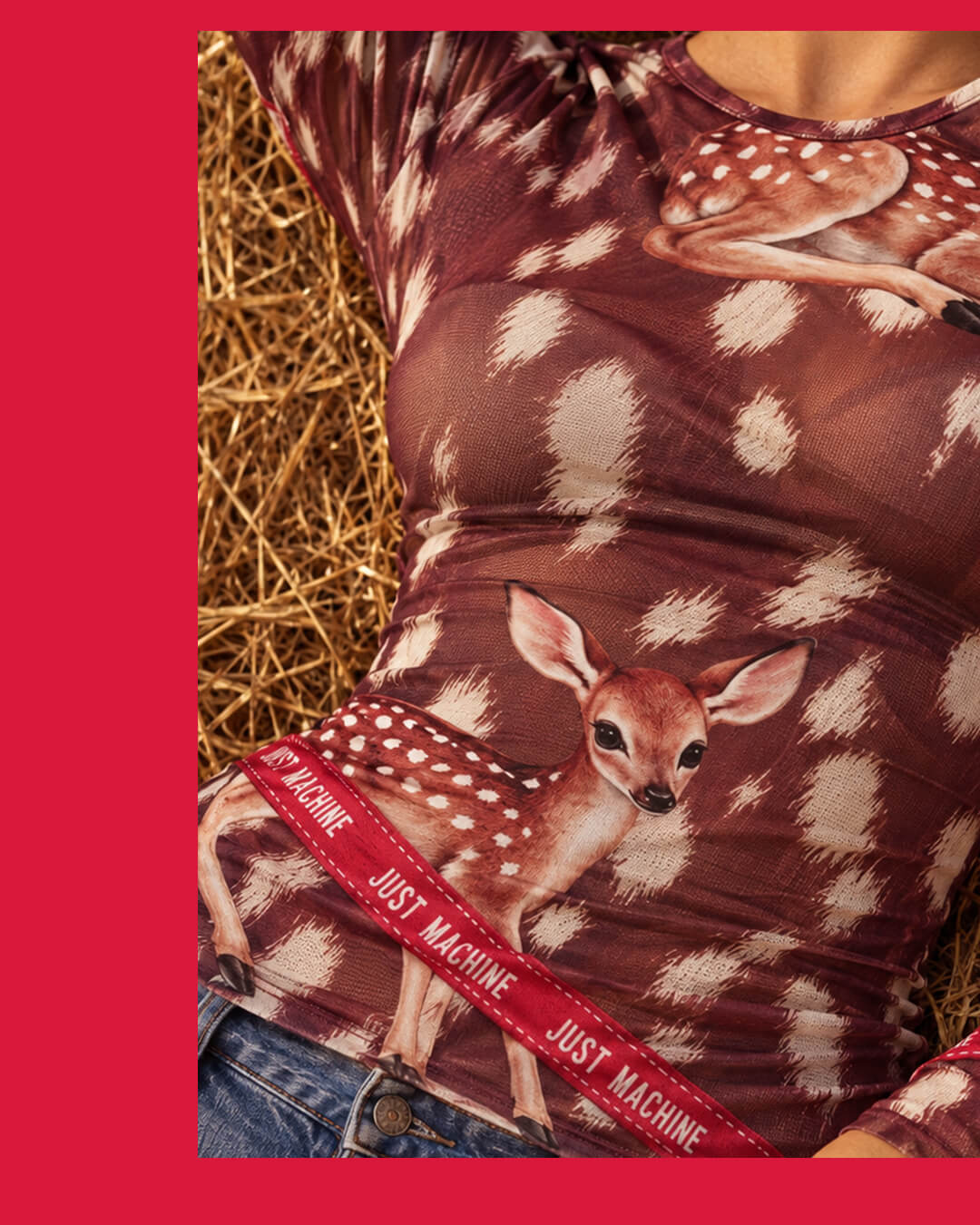 Mesh Shirt // Autumn Deer Mesh Top - Image 5