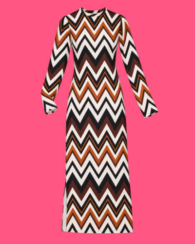 RETRO WAVE DRESS // Autumn Dress